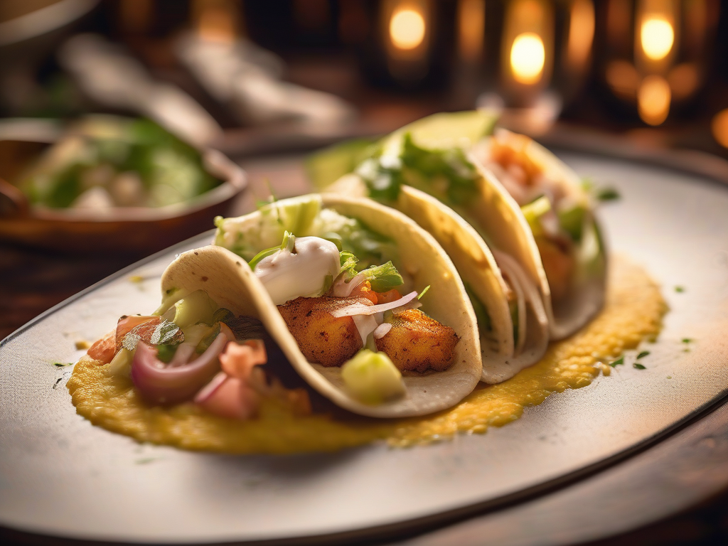 Tacos de Camarão com Coco e Limão à la Mexicana