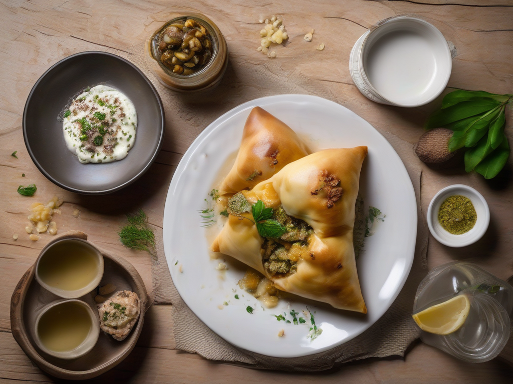 Fatayer de Espinafre com Nozes e Limão à la Síria