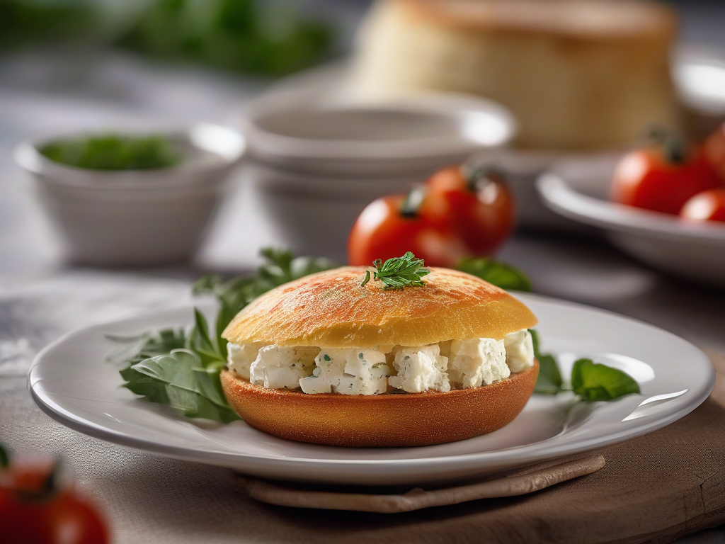 Torta de Abobrinha com Queijo Feta e Tomate Seco