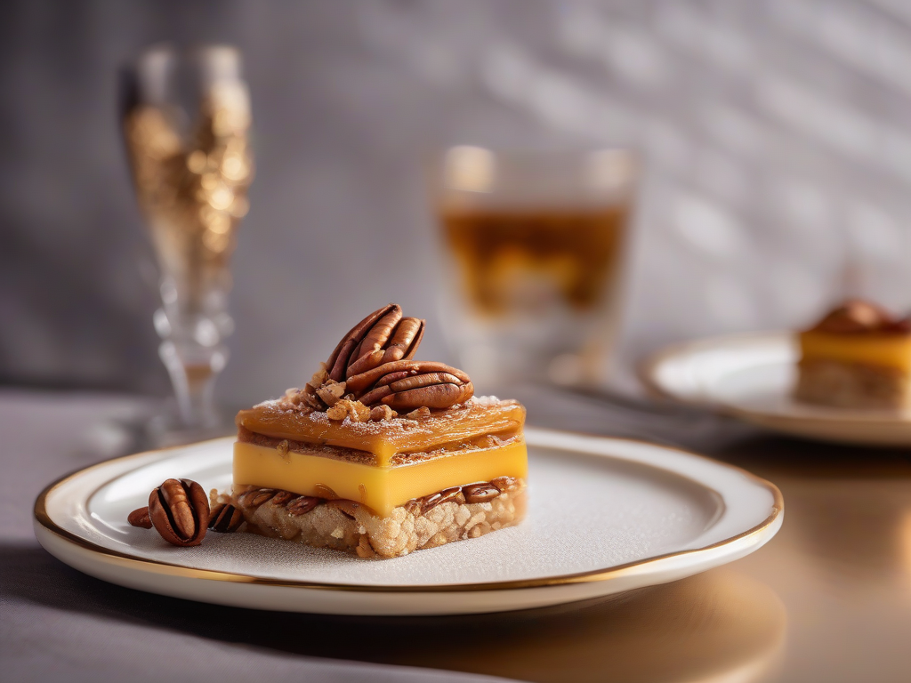Torta de Milho com Caramelo e Nozes Pecan