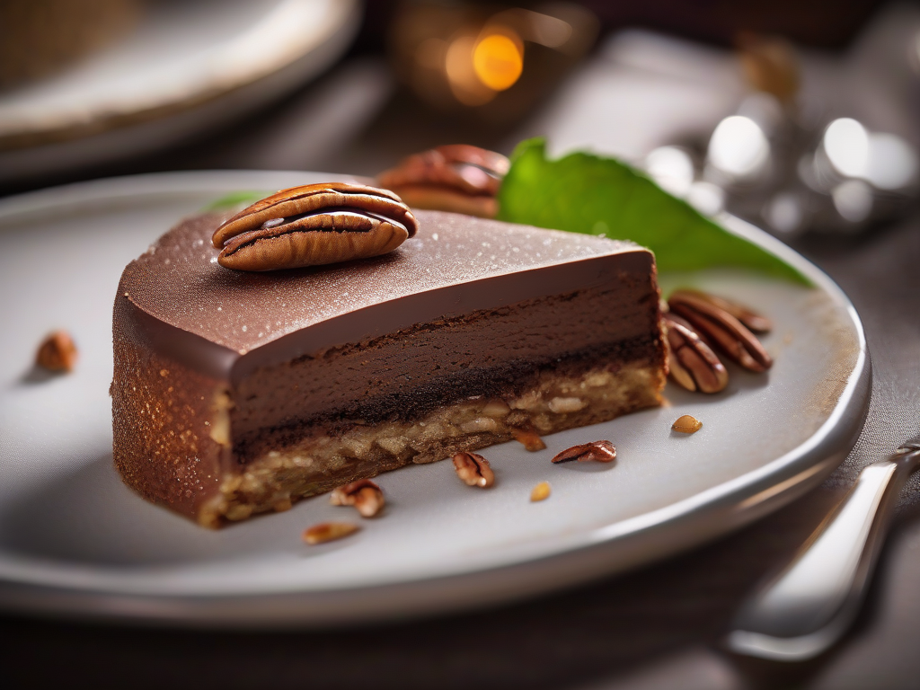Torta Mexicana de Chocolate com Cajeta e Nozes Pecan
