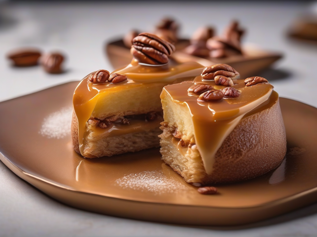 Torta de Milho com Caramelo e Nozes Pecan