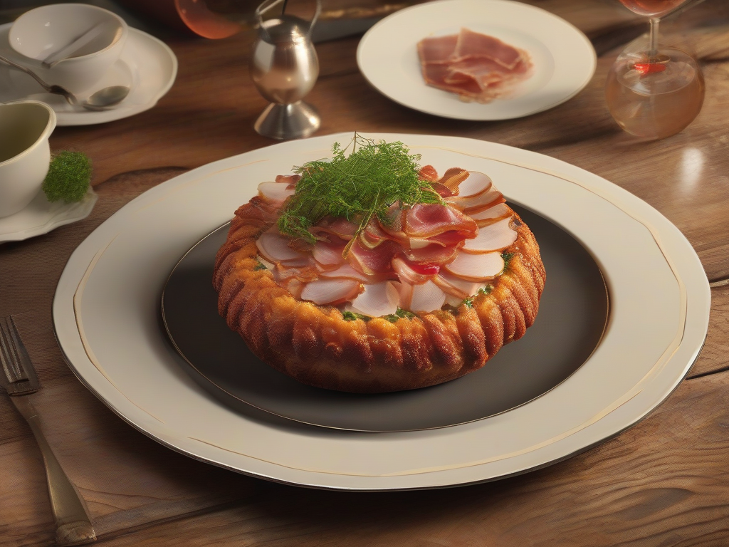 Torta de Frango com Bacon e Molho de Tomate