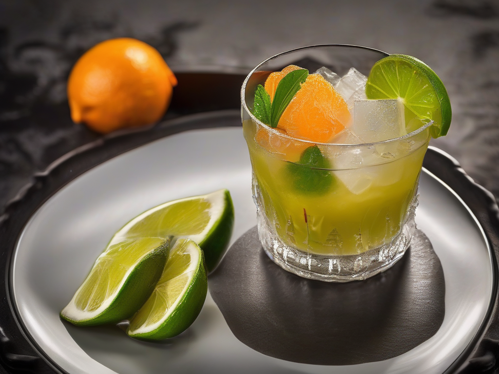 Caipirinha de Tangerina com Gengibre