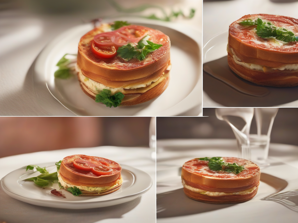 Torta de Bacon com Molho de Tomate e Espinafre
