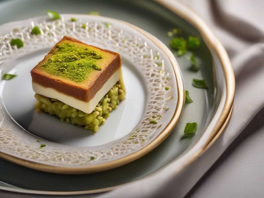 Torta Gelada de Limão com Nozes de Pistache