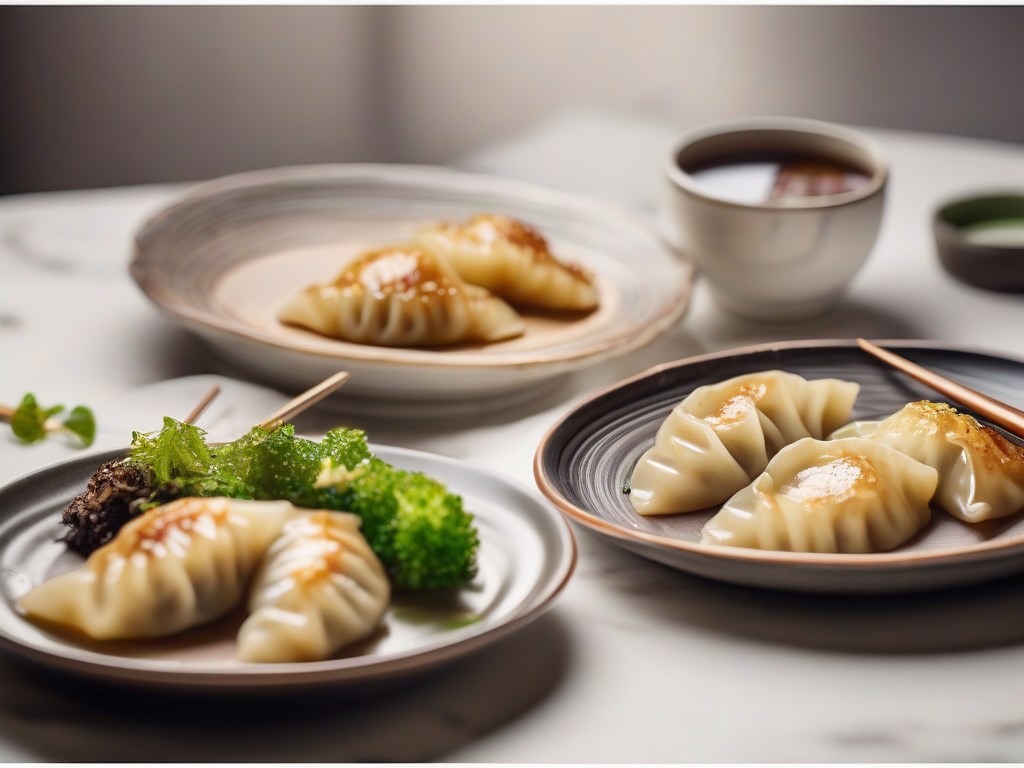 Gyoza de Cordeiro com Molho de Gengibre Tailandês