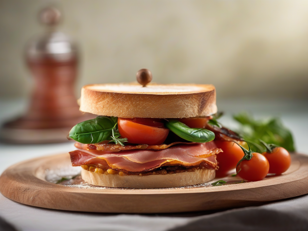 Torta de Bacon com Molho de Tomate e Espinafre