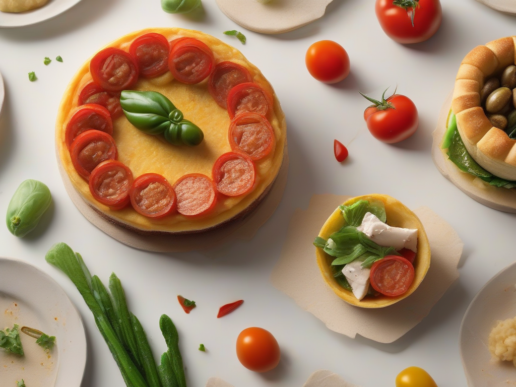 Torta de Queijo de Cabra com Molho de Tomate Mediterrâneo