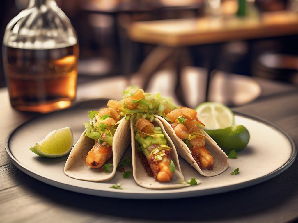 Tacos de Peixe com Salsa de Abacate e Molho de Chipotle