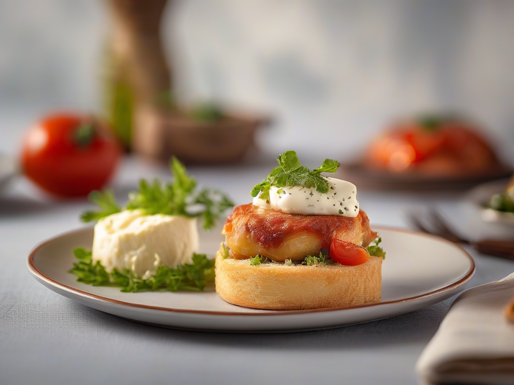 Torta de Frango com Molho de Tomate e Queijo