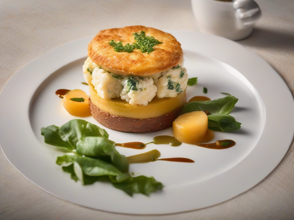 Torta de Camarão com Queijo e Espinafre