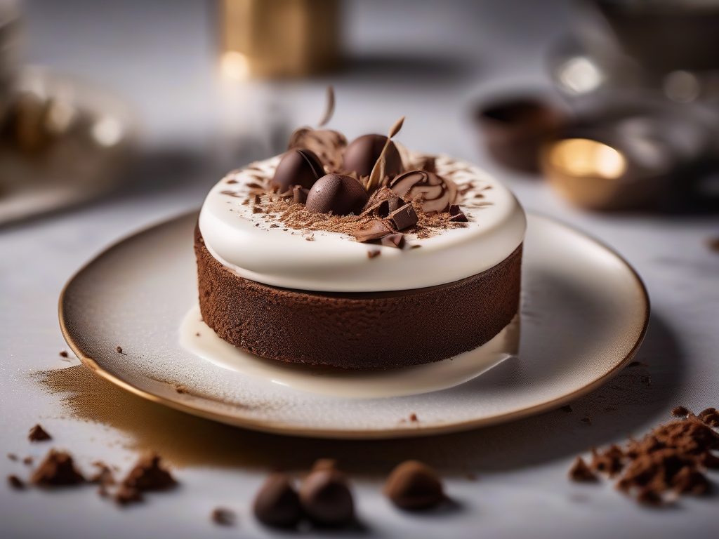 Torta de Chocolate com Nozes e Creme de Mascarpone