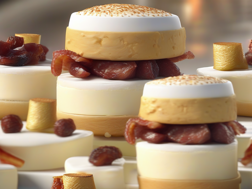 Torta de Milho com Queijo e Bacon ao Molho de Calabresa