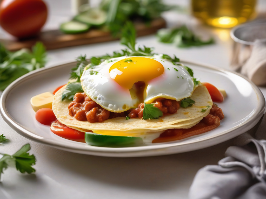 Huevos Rancheros com Abobrinha e Queijo