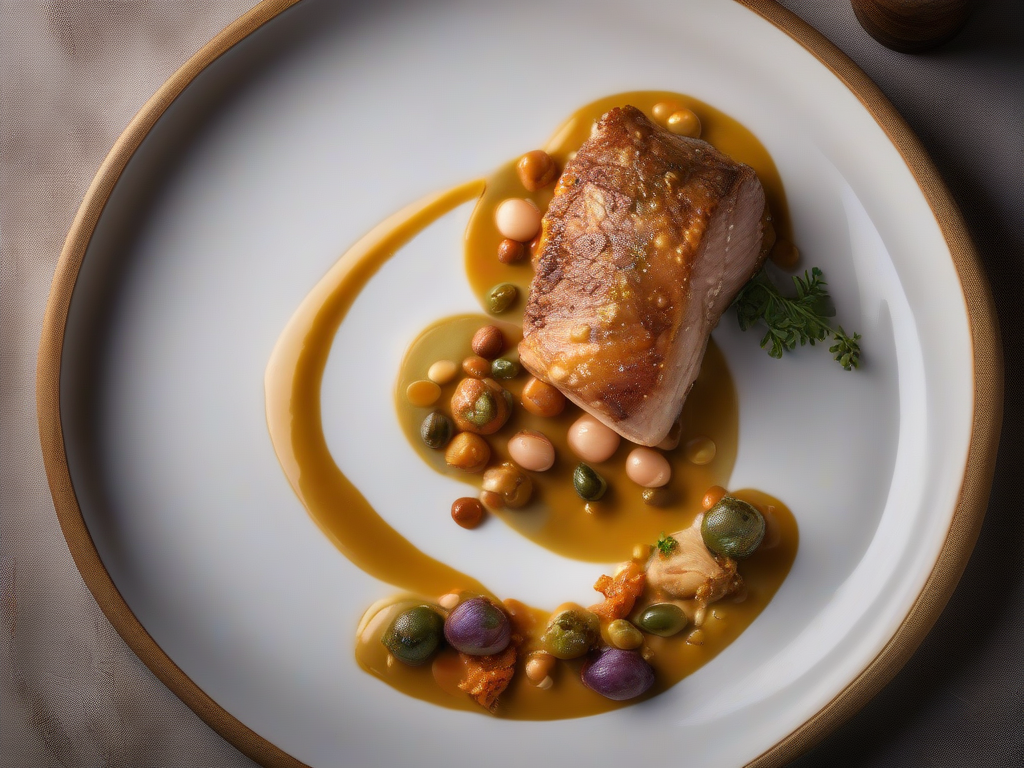 Frango Grelhado com Legumes e Molho de Mostarda