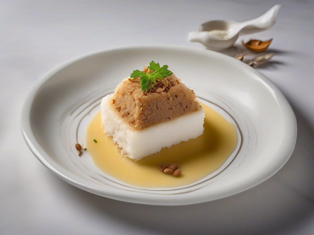 Bolo de Coco com Leite de Amêndoas e Nozes ao Estilo Tailandês