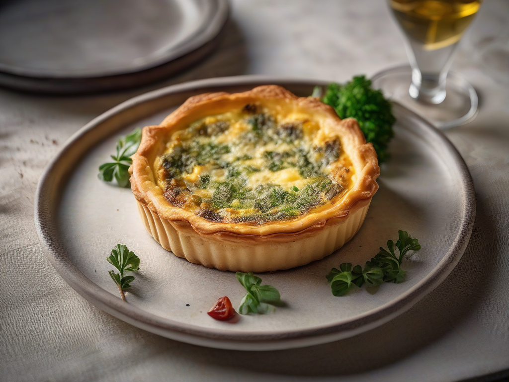 Quiche de Frango com Brócolis e Queijo