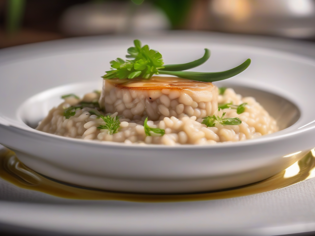 Risotto de Frango com Abobrinha e Manjericão