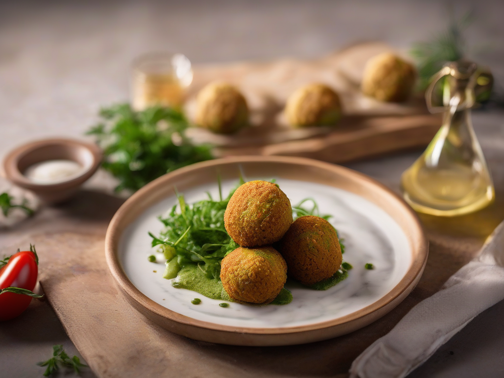 Falafel Sírio com Molho de Tahine