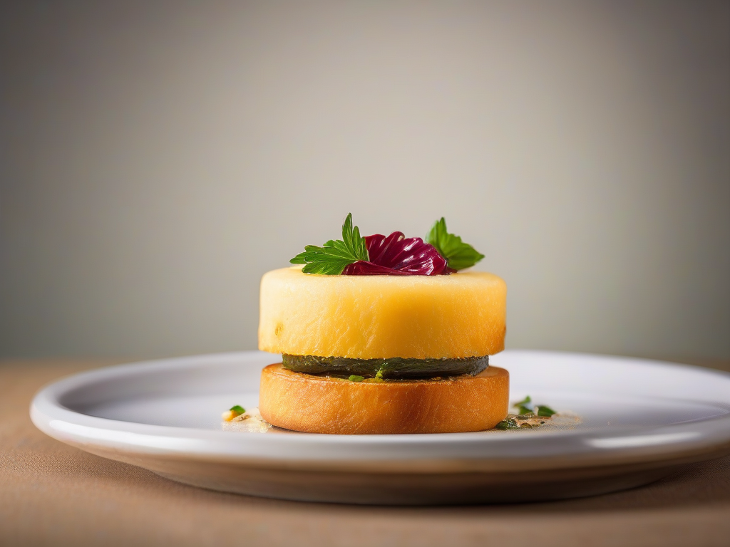 Torta de Queijo com Abobrinha e Molho de Calabresa