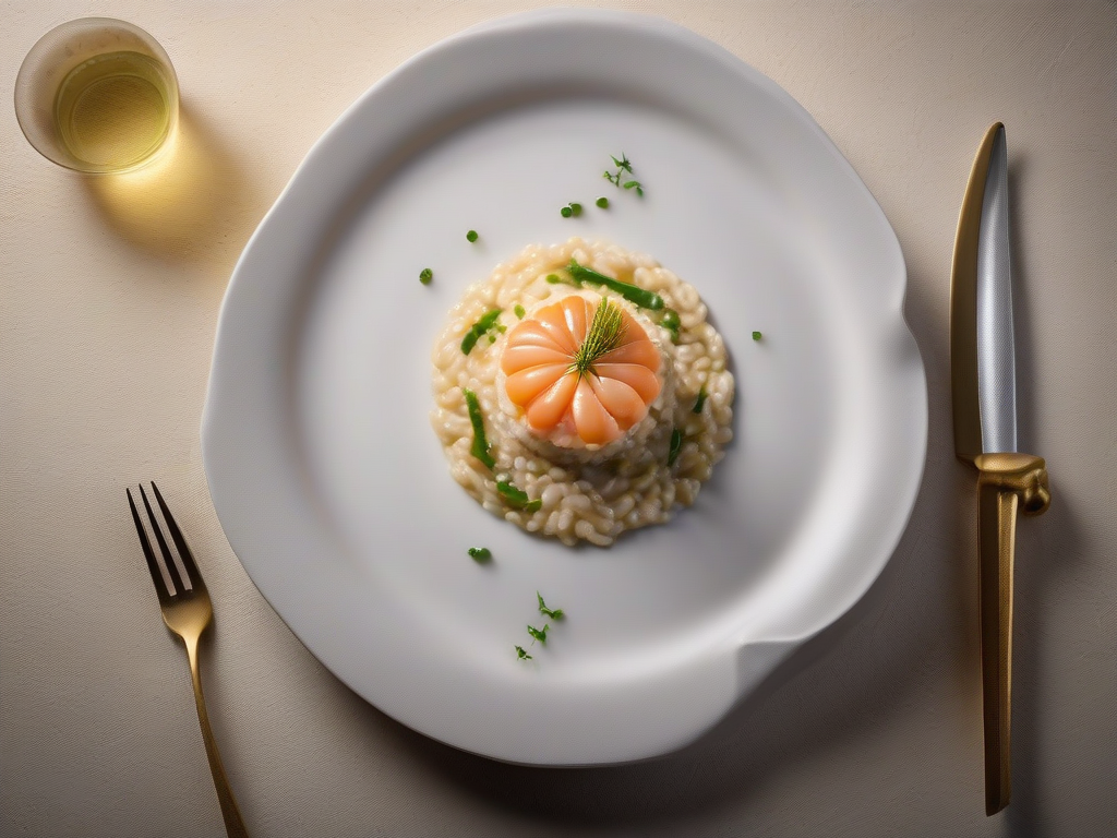 Risotto de Camarão com Abobrinha e Manjericão