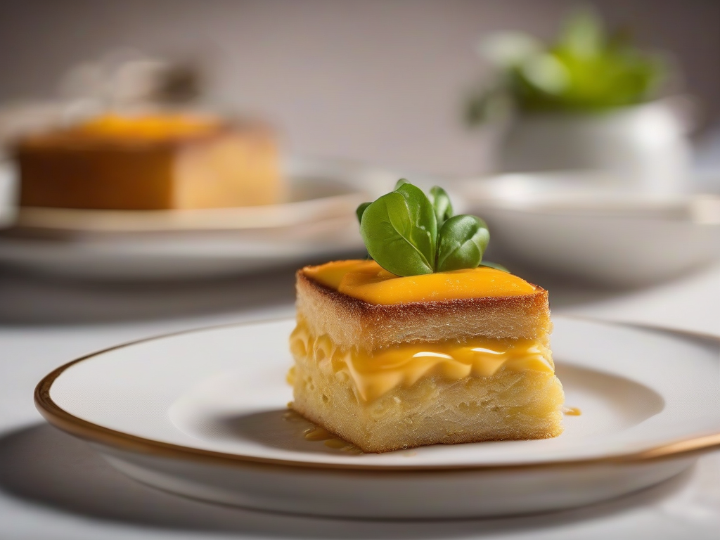 Torta de Abobrinha com Molho de Iogurte e Mel
