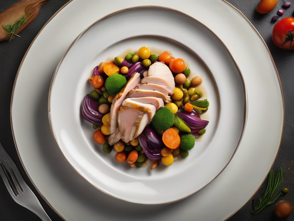Frango Grelhado com Legumes Mediterrânicos