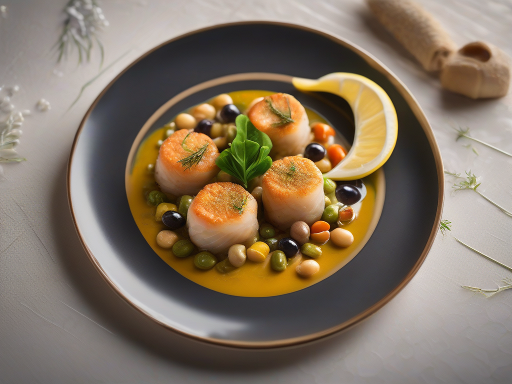 Bolinhos de Peixe com Legumes Mediterrânicos