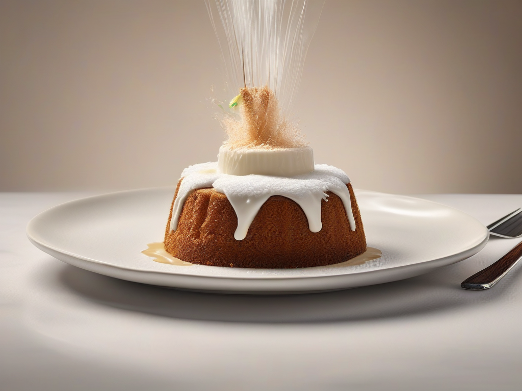 Bolo de Coco com Gengibre e Creme de Leite