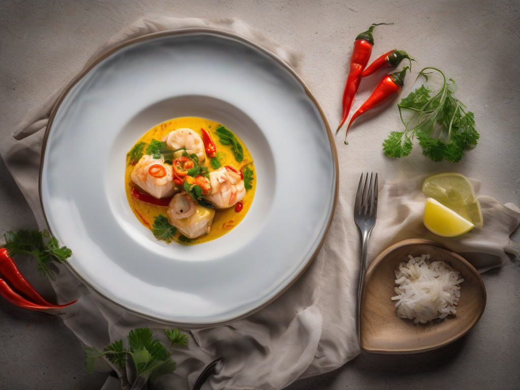 Moqueca de Peixe com Abobrinha e Pimentão