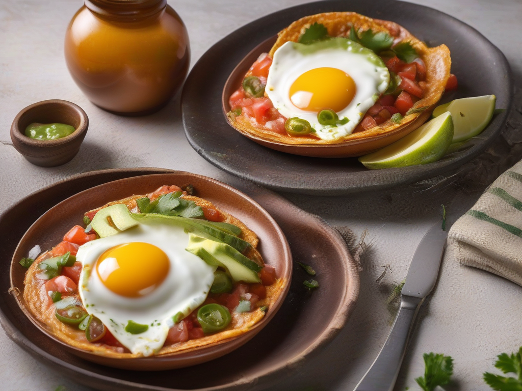 Huevos Rancheros com Abobrinha e Salsa Fresca