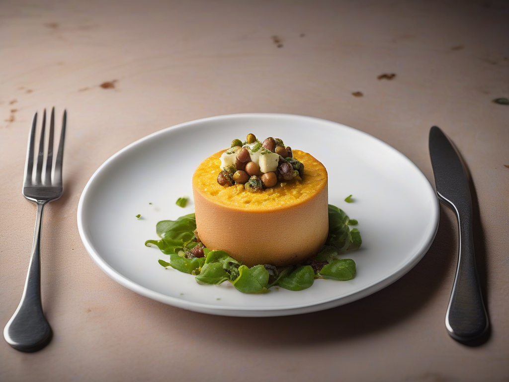 Torta Fina de Queijo de Cabra com Nozes e Legumes