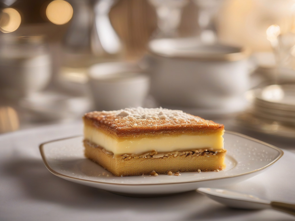 Torta Fina de Maçãs com Creme de Leite e Nozes de Castanha Italiana